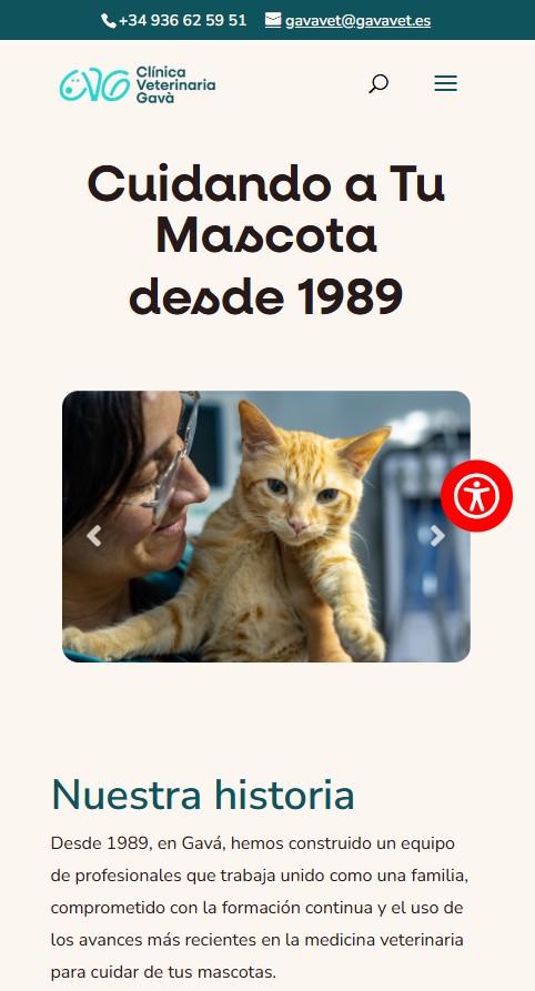 Clinica Veterinaria Gava mobile view